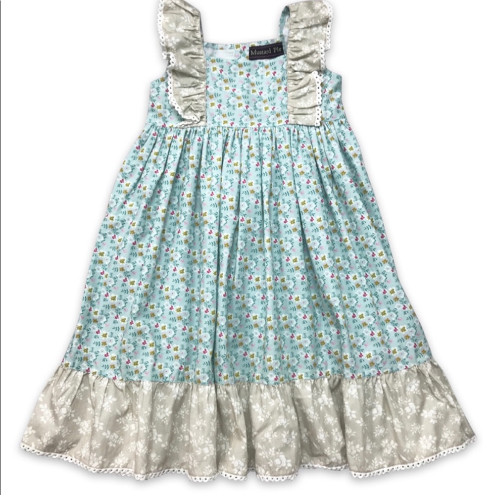 Mustard Pie Tangerine Dress in Aqua NWT